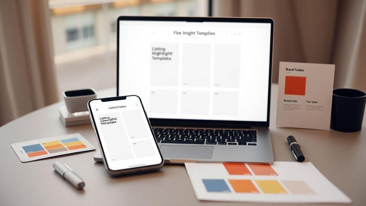 Listing highlight templates for consistent branding